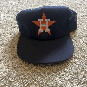 Vintage‎ Houston Astros Hat Cap Snap Back MLB Baseball Trucker Mens 80s